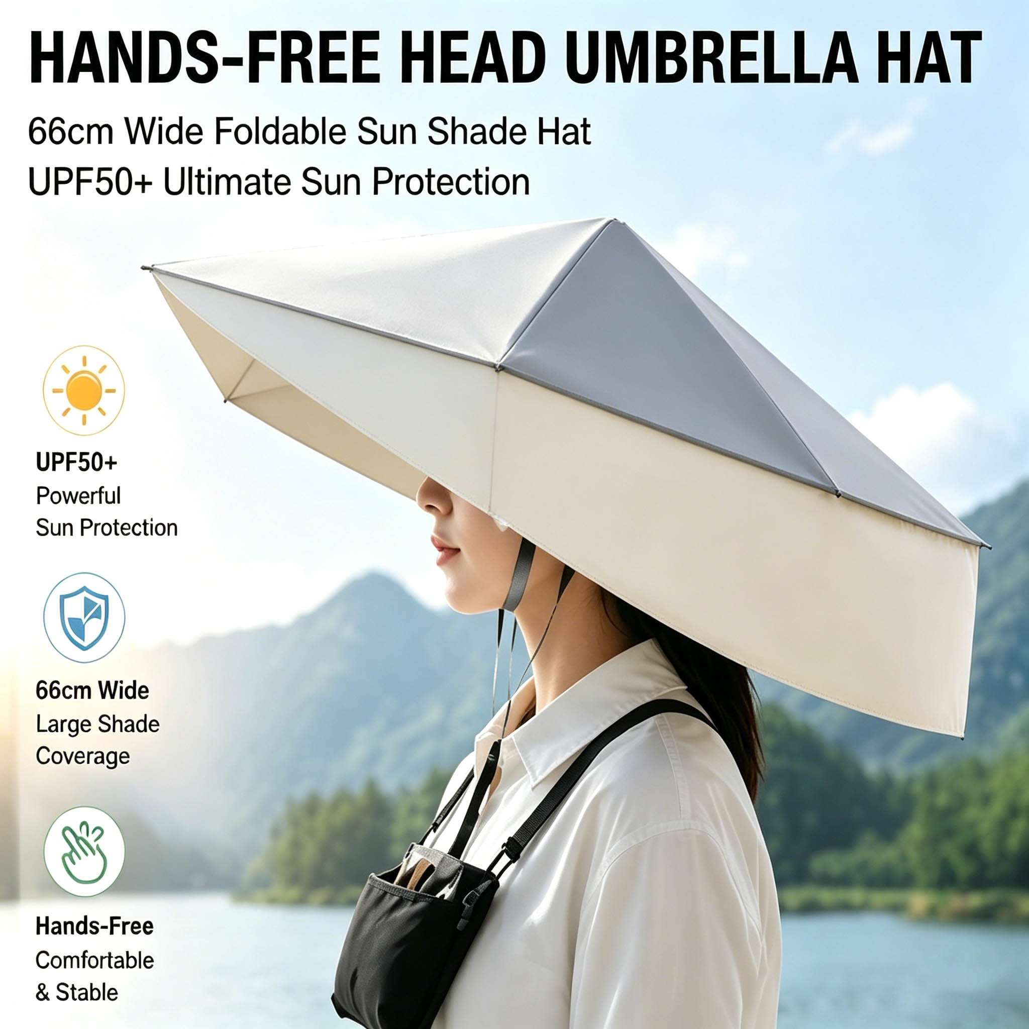 UPF50+ Faltbarer Freihändiger  – Photography Umbrella Bewertung und Preis